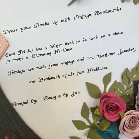 Elegant Red Velvet Ribbon Bookmark/Necklaces - Picture 7 of 8